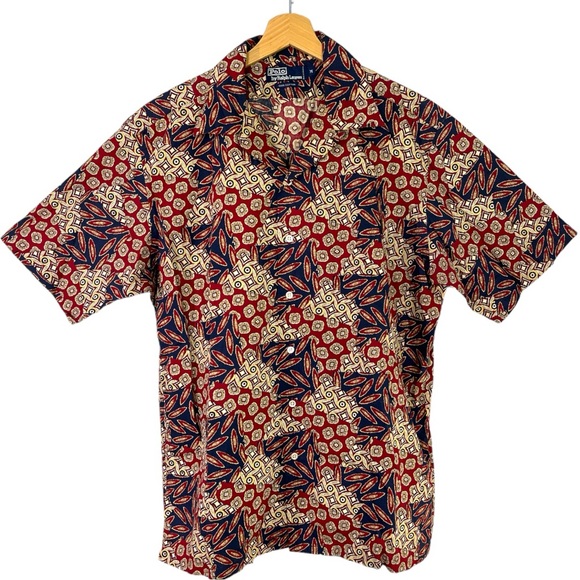 Polo Ralph Lauren Other - Polo by Ralph Lauren Vintage Mens Short Sleeve Button Down Printed Shirt Size M